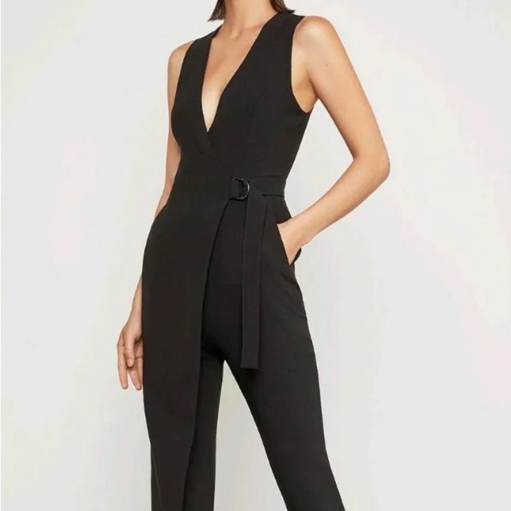Bcbgmaxazria wrap jumpsuit Small